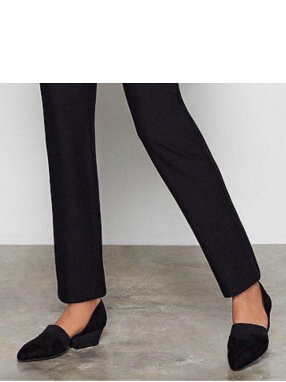 Eileen Fisher womens 8.5 black suede d’orsay pumps